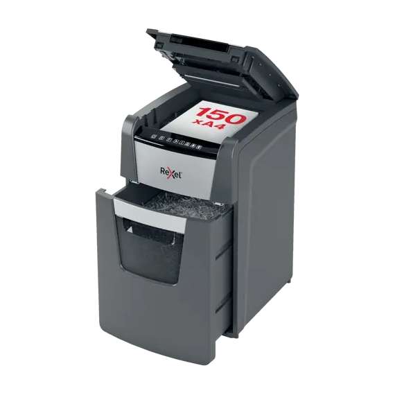 Buy Rexel Optimum AutoFeed+ 150X Automatic Cross Cut Paper Shredder in [storefront]