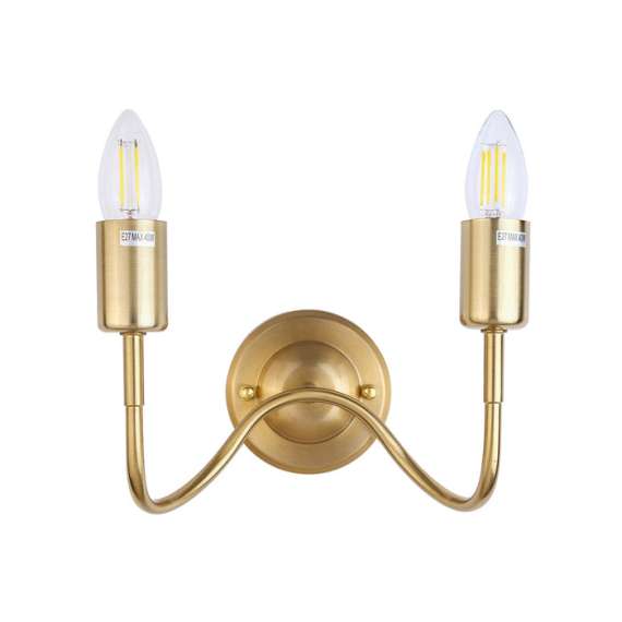 Buy Tronic PL 1101-02-BR Iron Wall Lamp Bronze 2XE27 BR in [storefront]