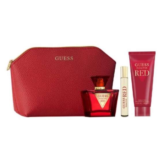 Buy Guess Seductive Red Edt Four Piece Women Perfume Gift Set in [storefront]