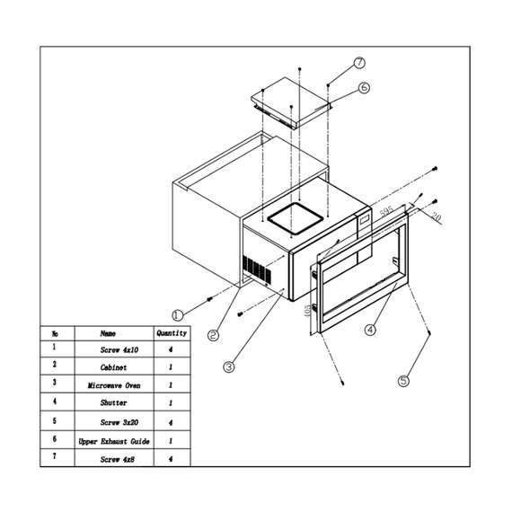 Buy VON VBMG301DGK Built In 30L Microwave Oven in [storefront]
