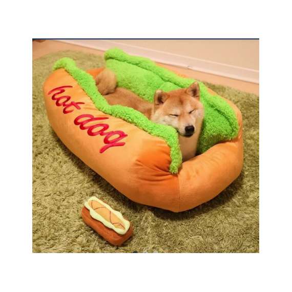 Buy Hot Dog Bed Warm Pet Bed, Size: Small in [storefront]