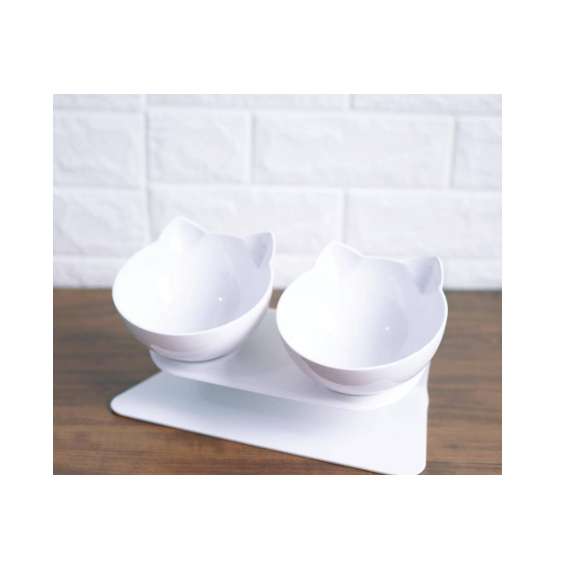 Buy Elevated Anti-slip bottom Cat Food Bowl in [storefront]
