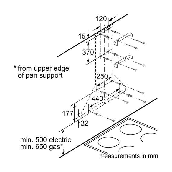 Buy Bosch DWP94CC50M 90CM Built in Hood in [storefront]