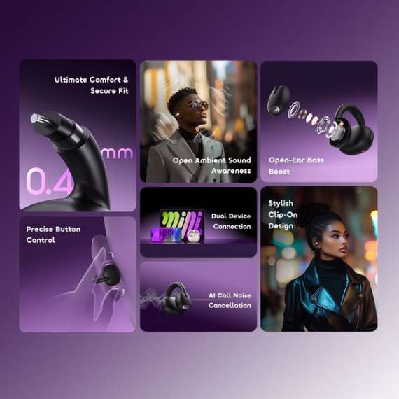 Buy Oraimo OpenSnap Clip-On True Wireless Earbuds in [storefront]