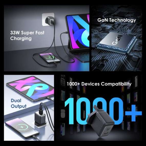 Buy Oraimo PowerGaN 33 Pro 33W GaN Wall Charger in [storefront]