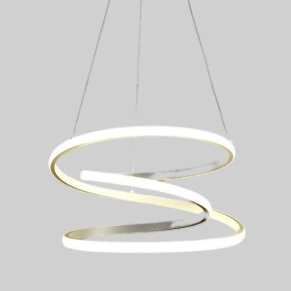 Buy Tronic WH 2021-0305-TC Modern Swirl LED Pendant Light in [storefront]