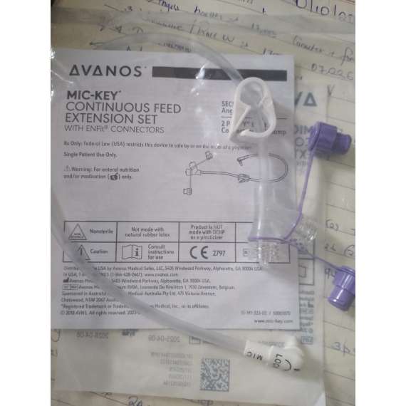 Buy Avanos Mic Key 30cm Continuous Feed Extension Set With ENFit Connector in [storefront]