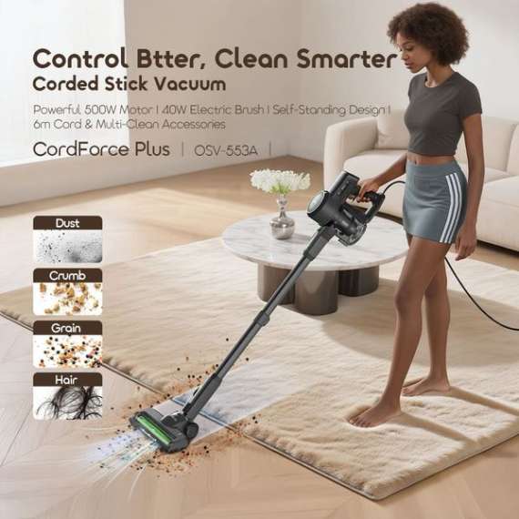 Buy Oraimo CordForce Plus Corded Stick Vacuum in [storefront]