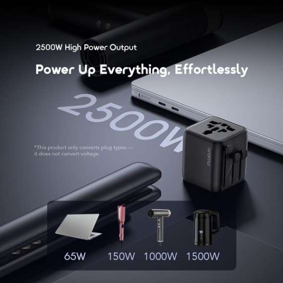 Buy Oraimo PowerOmni 251 2500W Multi-Plug Travel Adapter in [storefront]