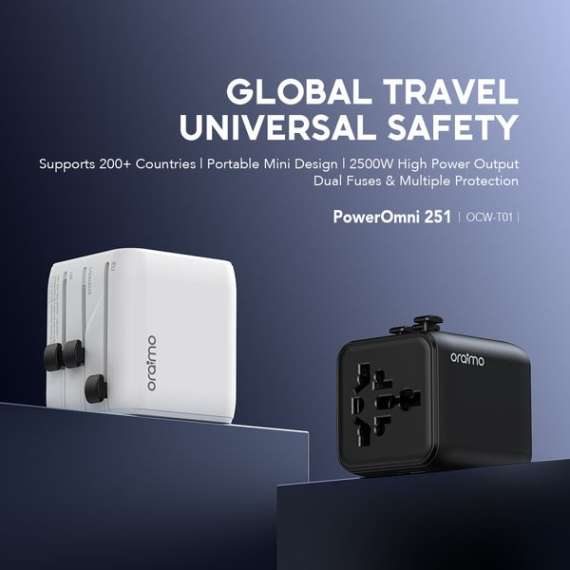 Buy Oraimo PowerOmni 251 2500W Multi-Plug Travel Adapter in [storefront]