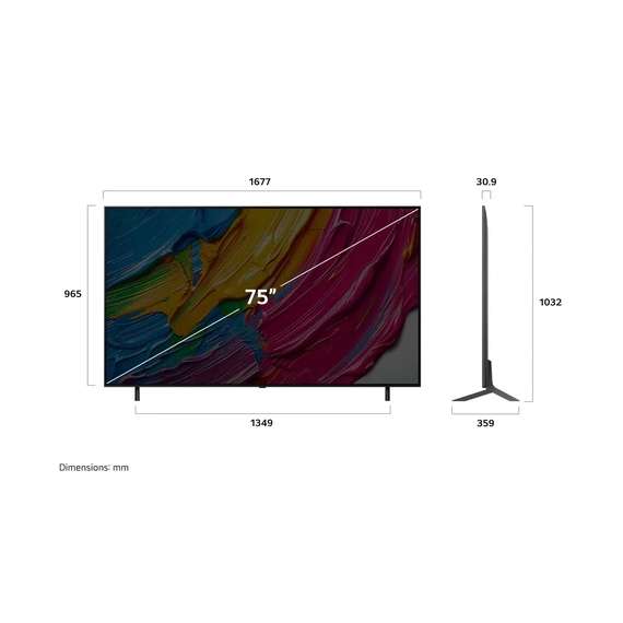 Buy LG 75 Inch 75QNED80A6A QNED 4K Smart TV in [storefront]