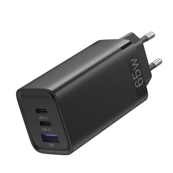 Buy Vention 3-Port USB(C+C+A) GaN Charger in [storefront]