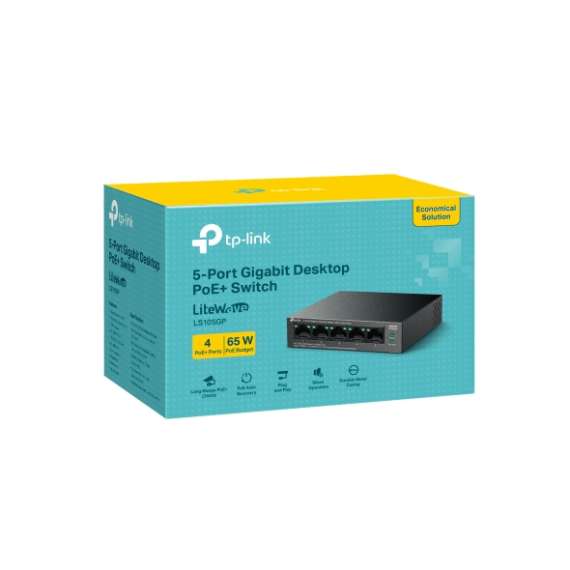 Buy TP-link TL-LS105GP 5 Port Gigabit Desktop Switch in [storefront]
