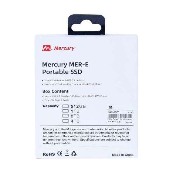 Buy Mercury MERE-2TB 2TB Portable External SSD in [storefront]
