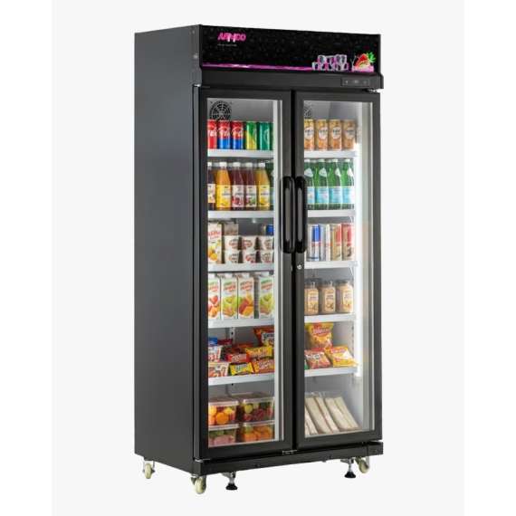 Buy Armco ASC-700 580L No Frost Double Glass Door Showcase Cooler  Refrigerator in [storefront]