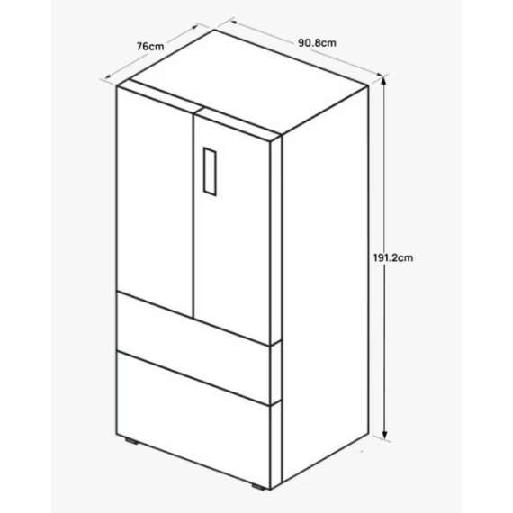 Buy Armco ARF-NF725-F4D(SS)  585L 4 door French Type Refrigerator in [storefront]