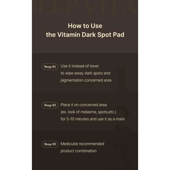 Buy Medicube Deep Vita C Facial Toner Pads in [storefront]