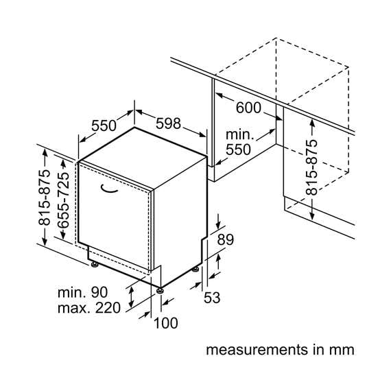 Buy Bosch SMV26AX00M 12 Place Setting  Built In Dishwasher in [storefront]