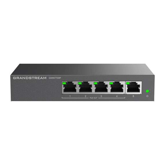 Buy Grandstream GWN7700P 5 Port Gigabit PoE+ Unmanaged Switch in [storefront]