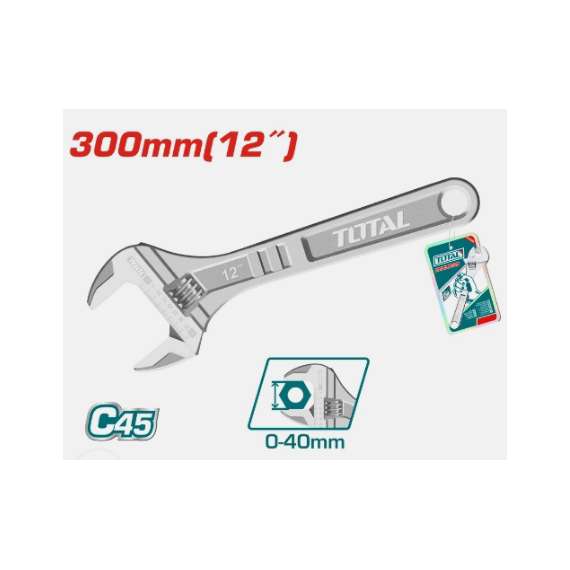 Buy Total THT1010153 375mm 15″ Adjustable wrench in [storefront]