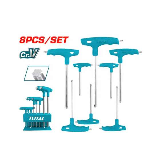 Buy Total THHW80836 8 Pcs T-handle torx wrench set in [storefront]