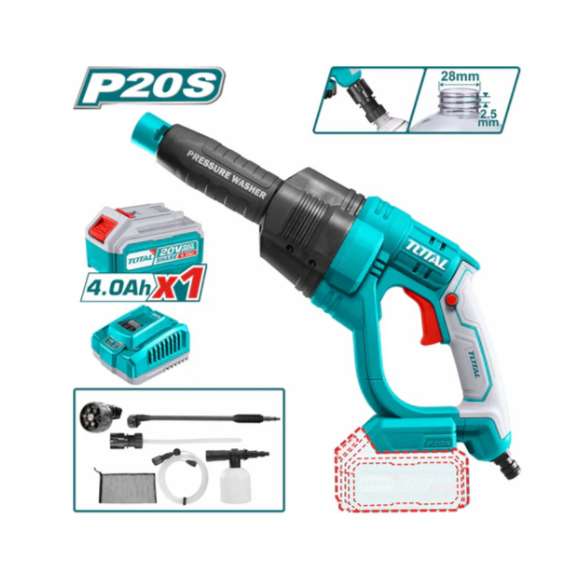 Buy Total TPWLI20084 24.8Bar Lithium-ion pressure washer in [storefront]