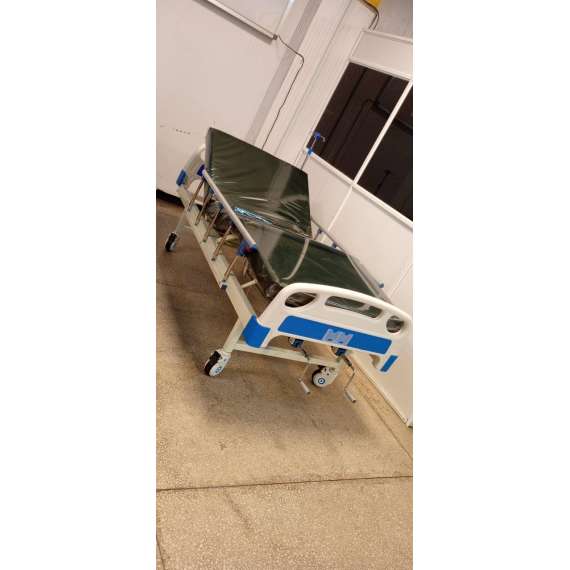 Buy Double Crank Function Manual Hospital Bed with Mattress in [storefront]