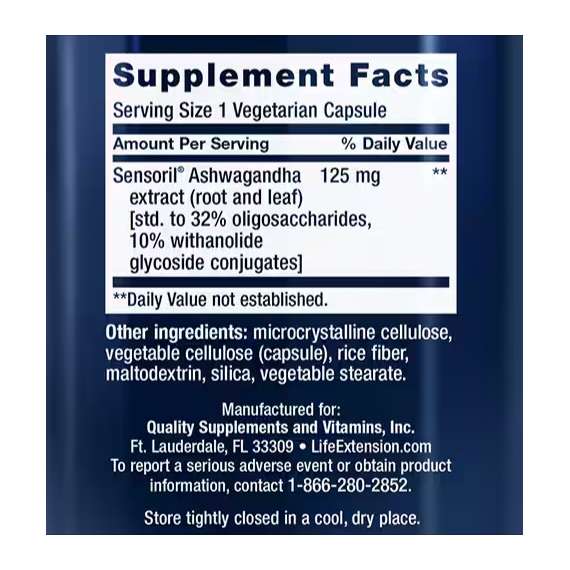 Buy Life Extension Optimized Ashwagandha 60Capsules Supplement in Kenya