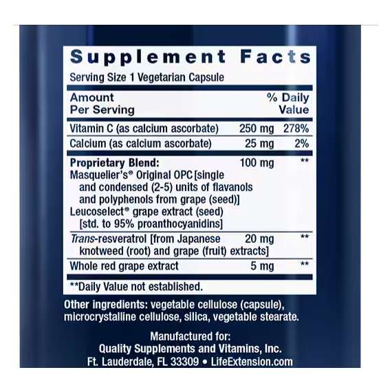 Buy Life Extension 100mg Grapeseed Extract 60Capsules Supplement in Kenya