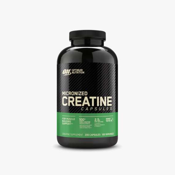 Buy Optimum Nutrition Micronized Creatine 200 Capsules Supplement in Kenya
