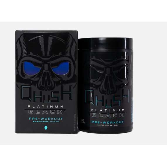 Buy USN Qhush Platinum Black 300g Powder in [storefront]