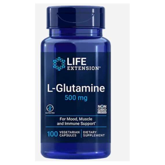 Buy Life Extension L-Glutamine 500mg Capsules in [storefront]