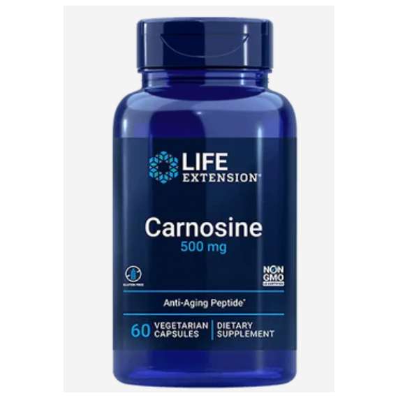 Buy Life Extension  500mg Carnosine 60 Capsules Supplement in [storefront]