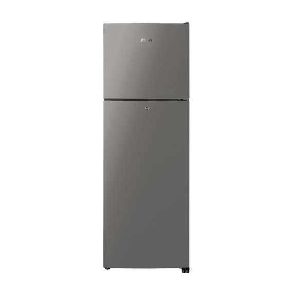 Buy MIKA MRNF202XLB 202L Double Door Top Mount Freezer No Frost Inox Line Brush Fridge in [storefront]