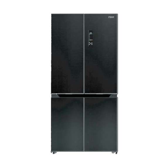 Buy MIKA MRNF4DT503GBV 503L Black Glass 4 Door Bottom Mount No Frost Freezer Fridge in [storefront]