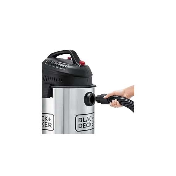 Buy BLACK+DECKER WV1610-B5 30L Pot 1600W Stainless Steel Vacuum Cleaner in [storefront]
