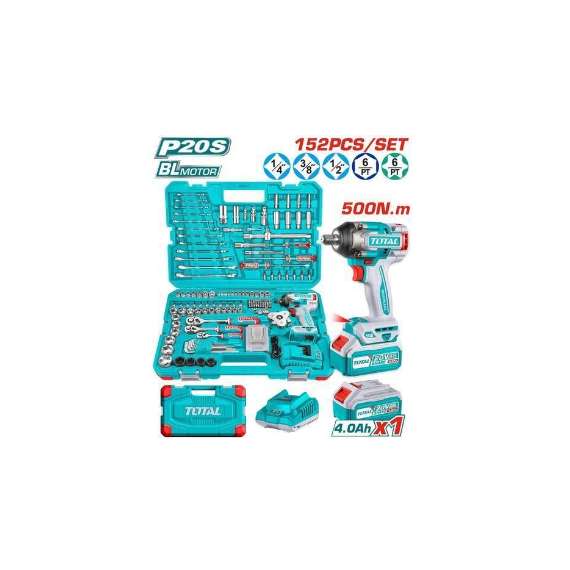 Buy TOTAL THKTHP31522 152 Pcs Cordless impact wrench tools set in [storefront]