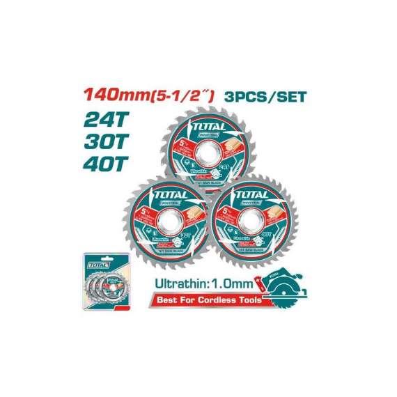 Buy TOTAL TAC236140 Ultra-thin TCT 3Pcs saw blade set in [storefront]