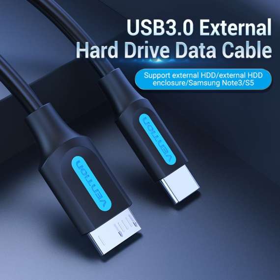 Buy Vention USB 3.0 C Male to Micro-B Male  2A 1M Cable in [storefront]
