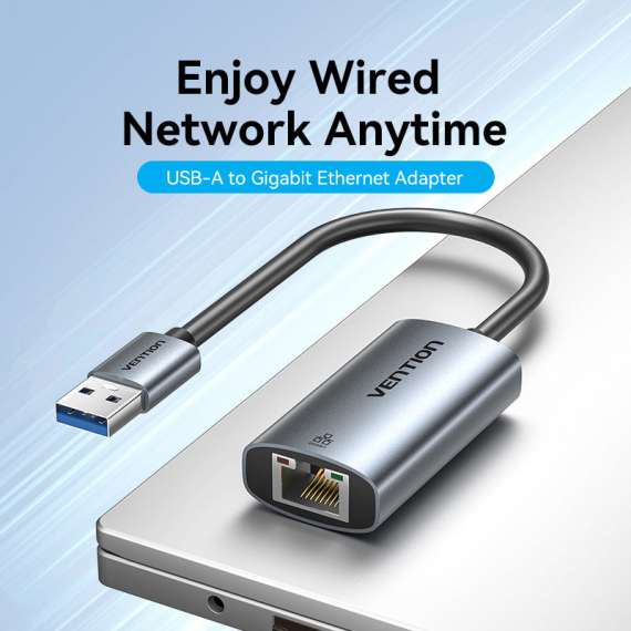 Buy Vention USB-A to Gigabit Ethernet Adapter in [storefront]