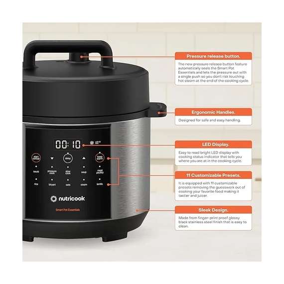 Buy Nutricook NC-SP150 4L 900W Stainless Steel Smart Pot in [storefront]