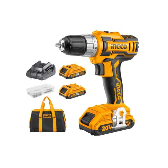 Buy Ingco CDLI20023 20V 45Nm LI-ION Cordless Drill in [storefront]