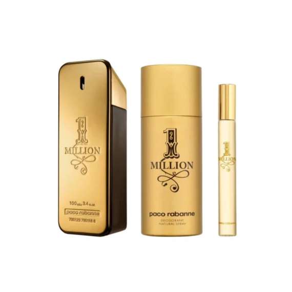 Buy Paco Rabanne One Million Edt Three Piece Men Perfume Gift Set in [storefront]