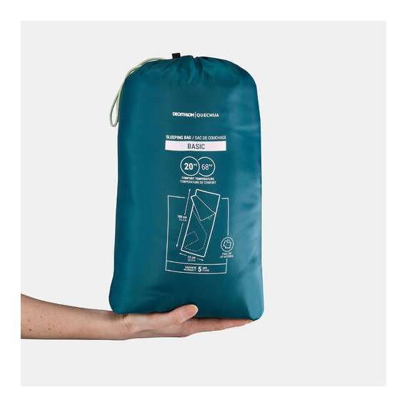 Buy Quechua 20°C Basic Camping Sleeping Bag in [storefront]