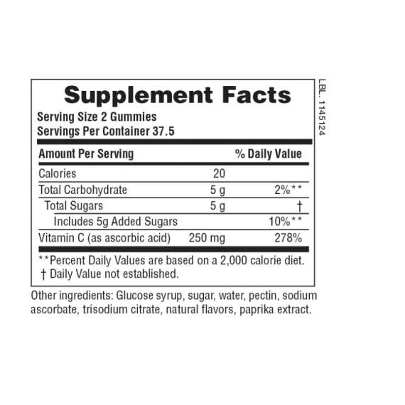 Buy Natures plus Vitamin C 250mg 75 Gummies supplements in [storefront]