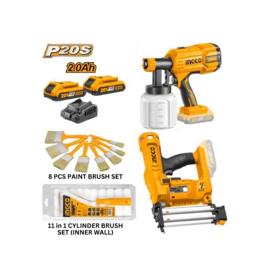 Buy Ingco COSLI23016 20V LI-ION Cordless 2 PCS Combo Kit in [storefront]