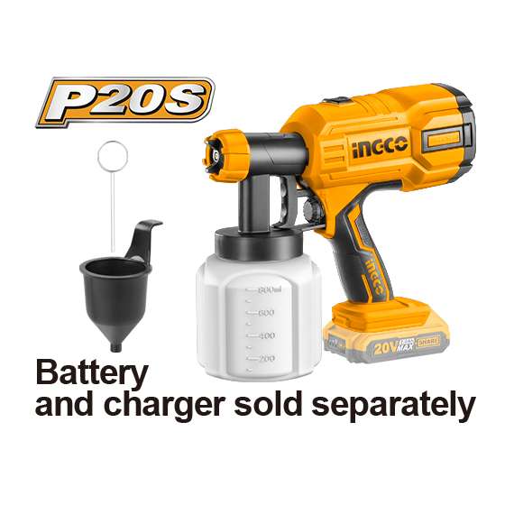Buy Ingco CSGLI2001 LI-ION 20V Cordless  Spray Gun in [storefront]