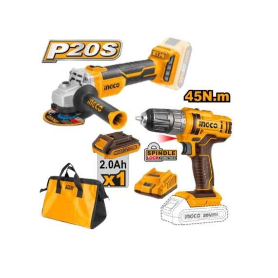 Buy Ingco CKLITM1 5 PCS 20V Cordless Combo Set in [storefront]