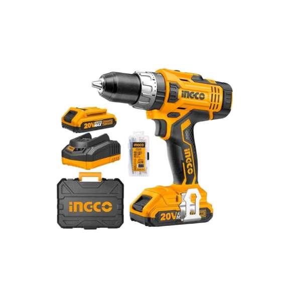 Buy Ingco CIDLI2003 20V 55Nm LI-ION CORDLESS IMPACT DRILL in [storefront]