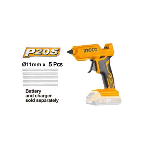 Buy Ingco CGGLI2001TM LI-ION 20V Glue Gun in [storefront]